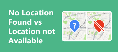 No Location Found vs Location Not Available