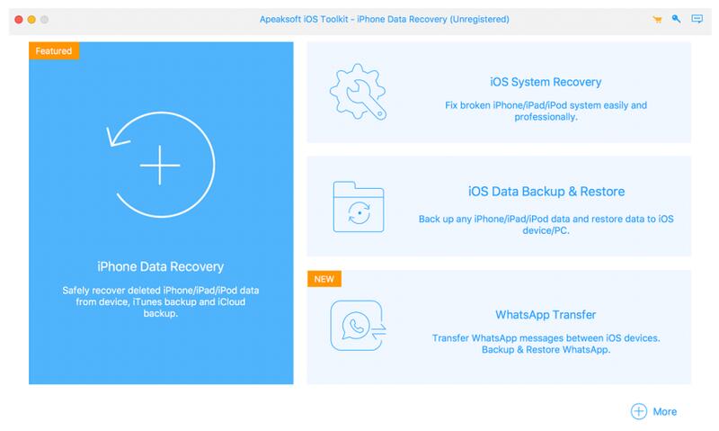 Apeaksoft iPhone Data Recovery for Mac