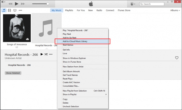 Add to Icloud Music Library