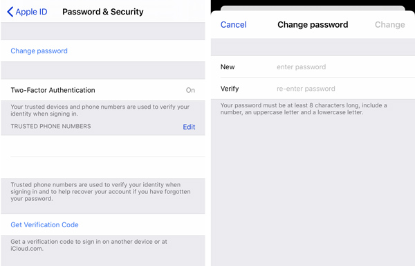 Change Apple ID Password