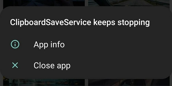 Clipboardsaveservice Keeps Stopping