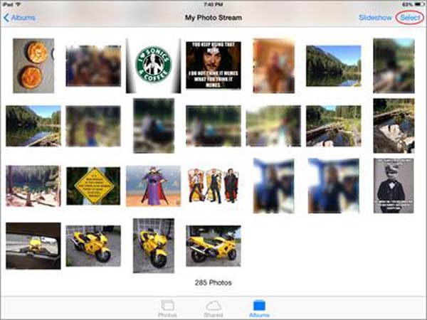 Delete Photo from iPad