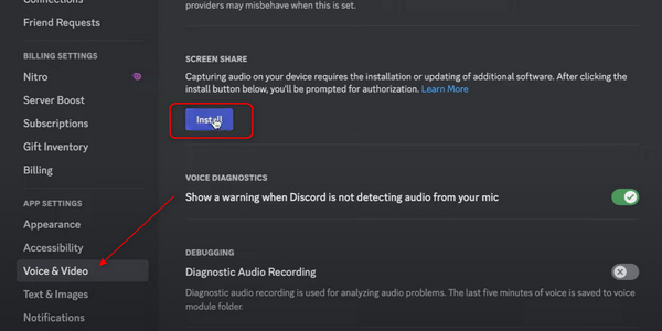 Install Screen Share Discord