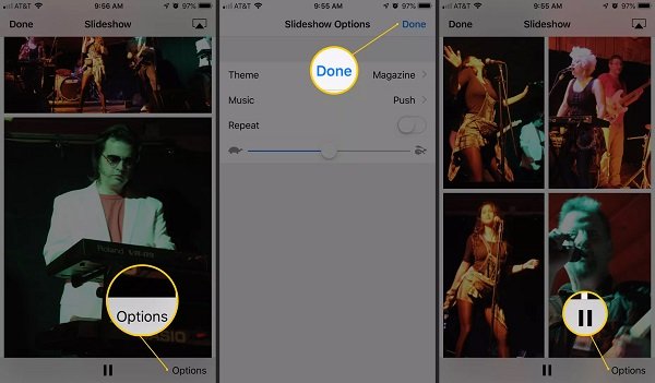 Make Slideshow on iPhone