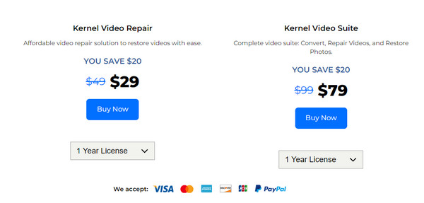 Kernel Video Repair Pricing