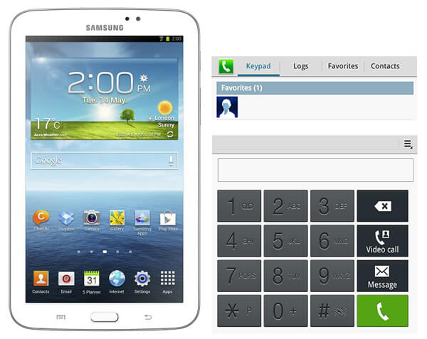 Use Samsung Galaxy Tab as a Phone