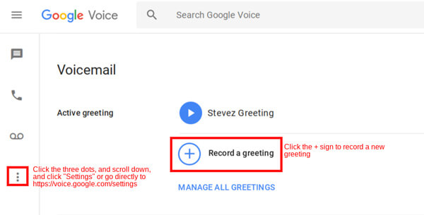 Record Google Voice
