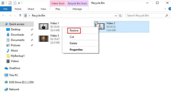 Recover Deleted Videos On Windows