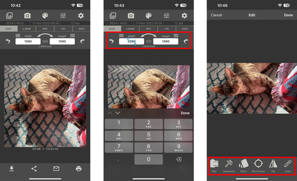 Resize an Image on iPhone Android Using Image Size App