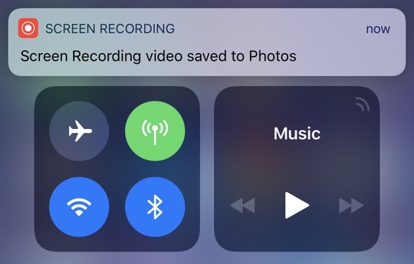 Screen recording save