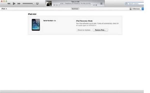 Sync iPad to iTunes