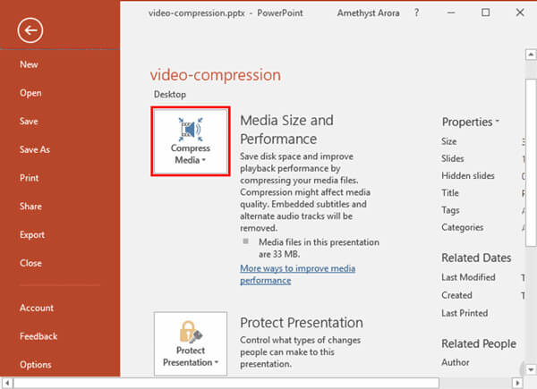 Video Compression Options