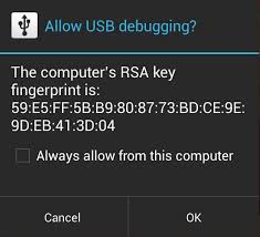 USB debugging toestaan