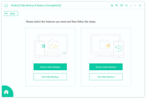 Interface de restauration de sauvegarde