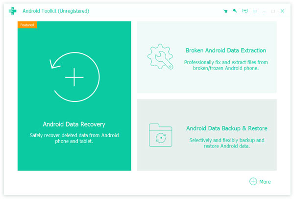 Open de modus voor het extraheren van Android-gegevens