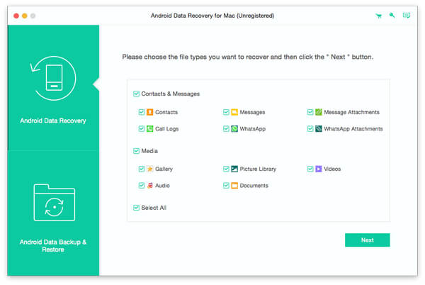 Choose file types