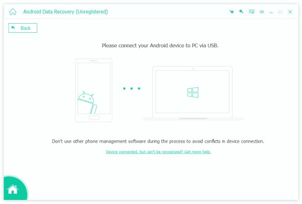 Nyissa meg az Android Data Recovery for Windows alkalmazást