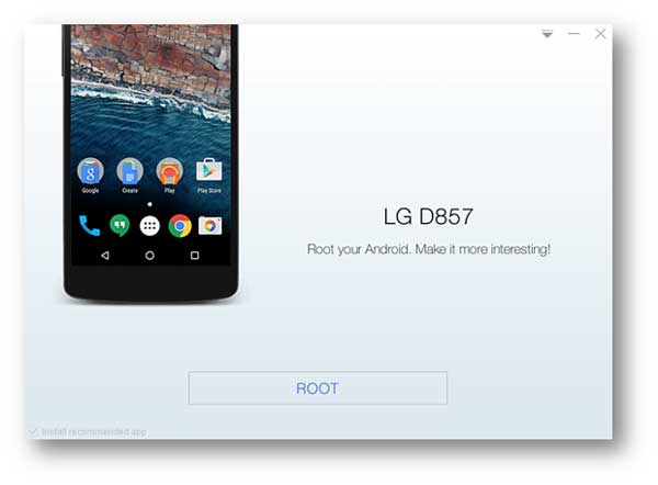 Installieren Sie Stump Root APK auf LG