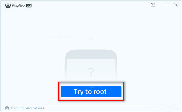 Root-telefoon met KingRoot op computer