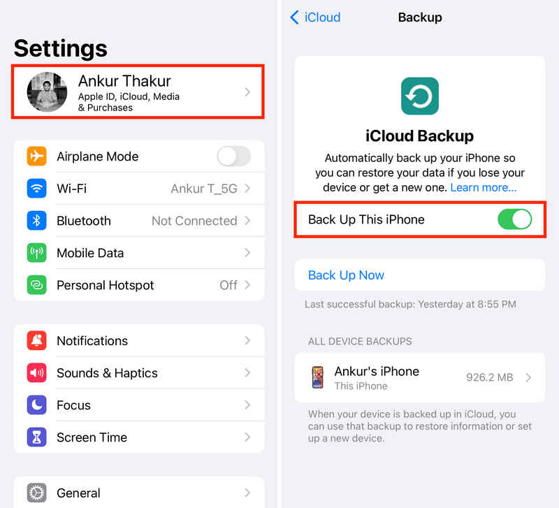 Back Up Imessages to iCloud