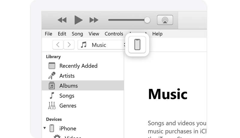 iPhone Symbol On iTunes