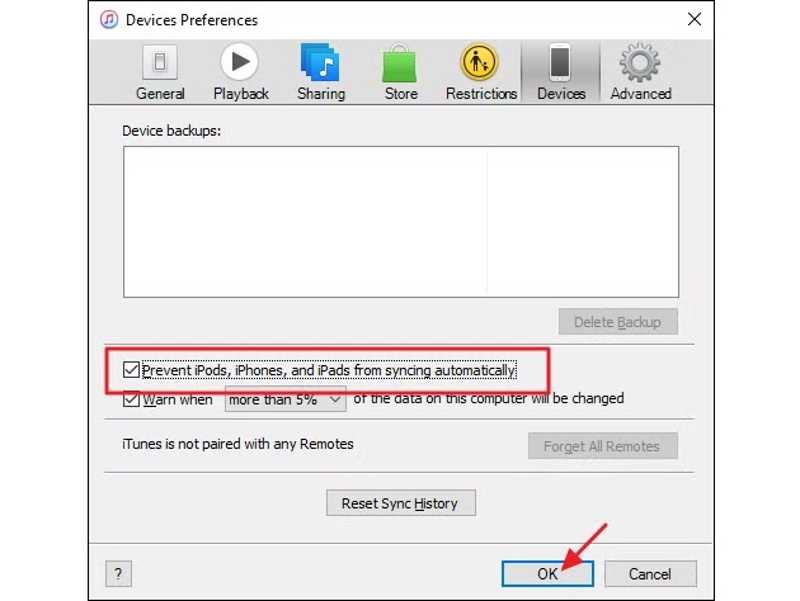 Szinkronizálás megakadályozása
