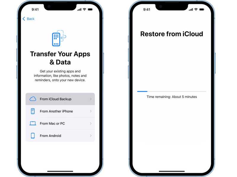 Herstel iCloud-back-up