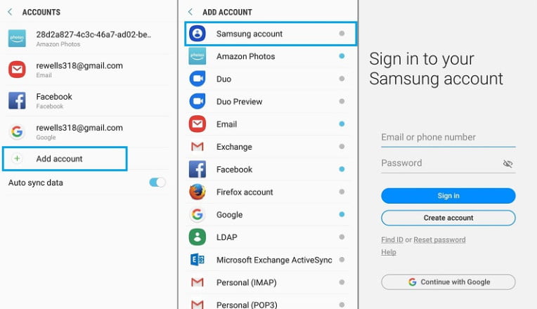 Sign In to Your Samsung Account