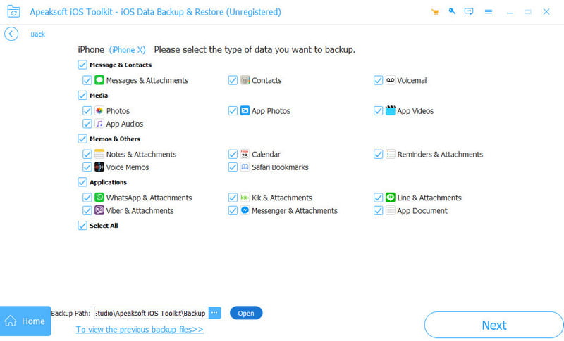 Copia de seguridad de Viber en iPhone