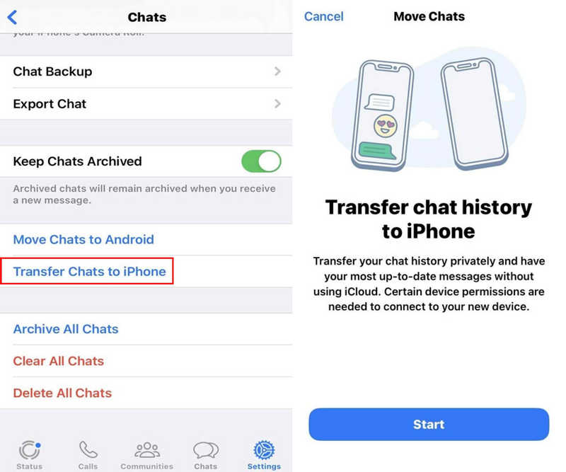 Whatsapp Chat Transfer Old iPhone