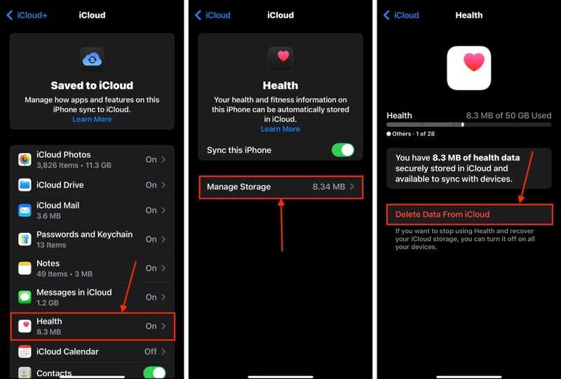 Ta bort appdata iCloud