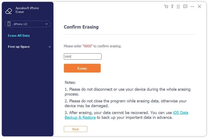 Suddgummi Börja radera
