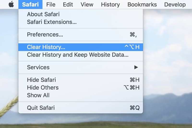 Safariの履歴を消去する（MAC）
