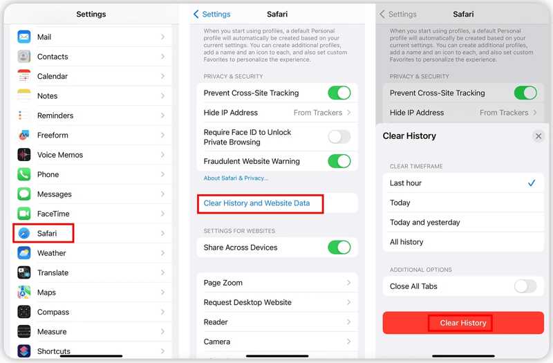 Fermer tous les onglets