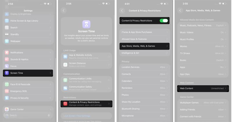 Unrestricted Web Content