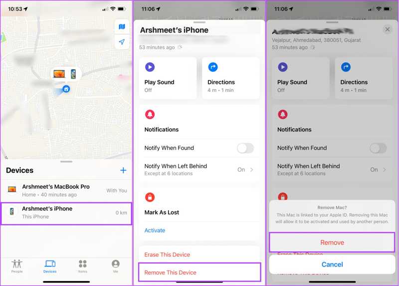 Távolítsa el a Keresőm alkalmazást