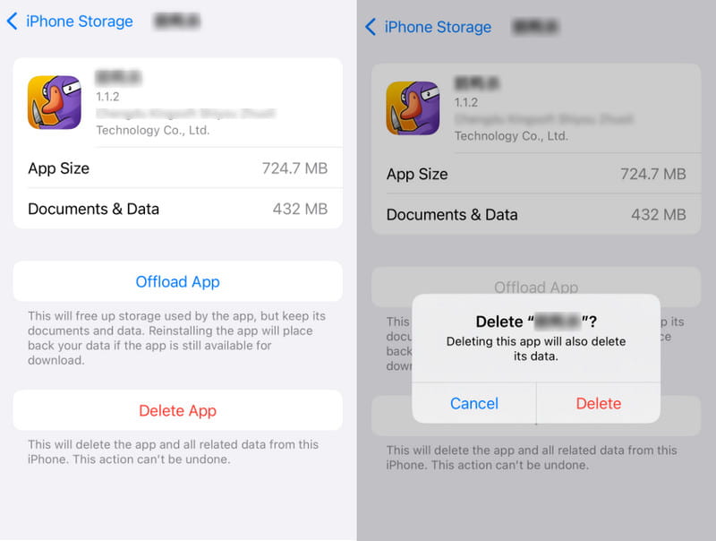 Delete Game on iPhone