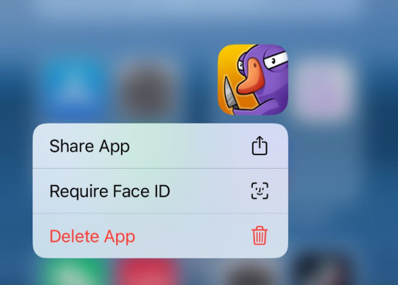 Delete in The App Library