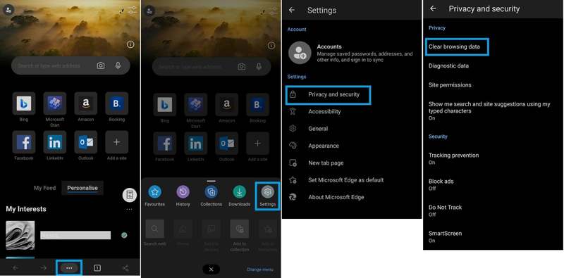 Edge Browse History Mobile