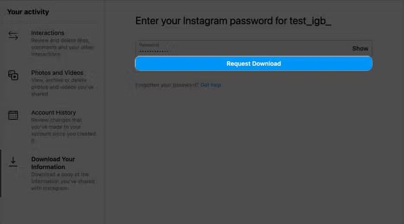 Begär nedladdning av webbläsare