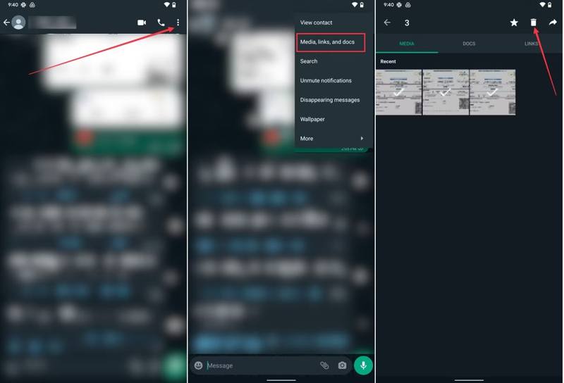 Verwijder alle foto's