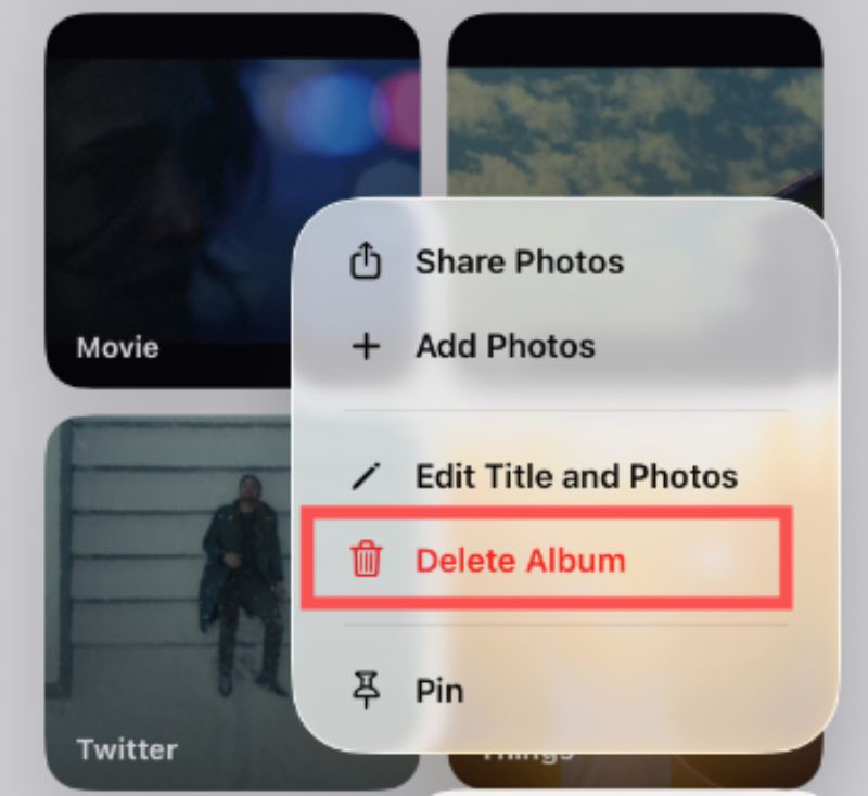 Delete Album Directly