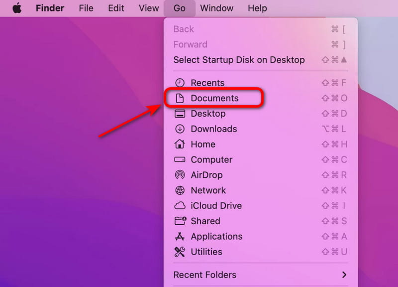 Dokumente über den Finder löschen