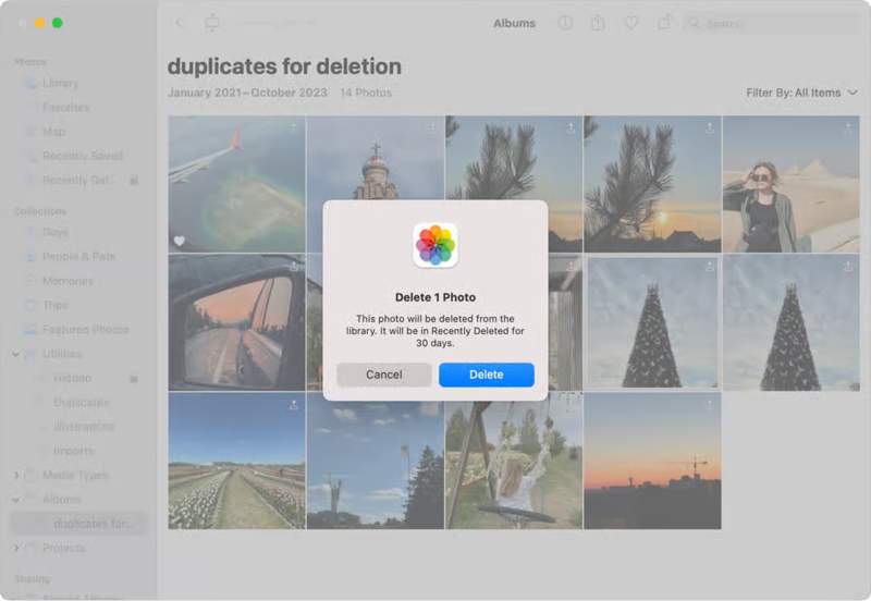 Intelligentes Album löschen