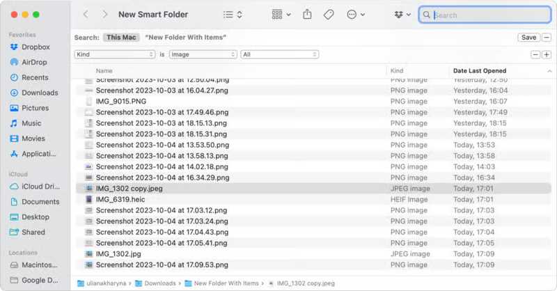 Intelligenter Ordner