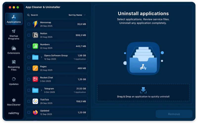 App Cleaner And Uninstaller
