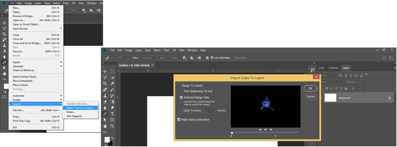Import Video Frames to Layers