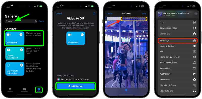 Shortcut Video to GIF