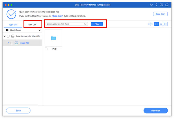 Path List and Folder