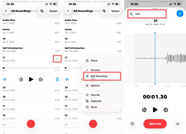 Hangjegyzet vágás szerkesztése